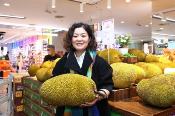 马来西亚贸易发展局携手sp安博体育官网@ce天虹超市与兴业源一同引入马来西亚“哈尼菠萝蜜”安博体育app下载(图3)